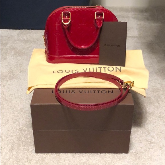Louis Vuitton Handbags - Louis Vuitton Alma bb vernis pomme d amore